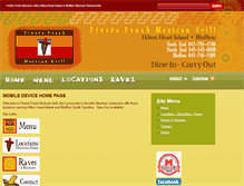 Tablet Screenshot of fiestafreshmexicangrill.com